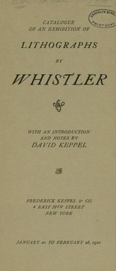 <em>"Front cover."</em>, 1921. Printed material. Brooklyn Museum, NYARC Documenting the Gilded Age phase 2. (Photo: New York Art Resources Consortium, NE300_W57_K44L_1921_0001.jpg