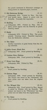 <em>"Checklist."</em>, 1921. Printed material. Brooklyn Museum, NYARC Documenting the Gilded Age phase 2. (Photo: New York Art Resources Consortium, NE300_W57_K44L_1921_0008.jpg