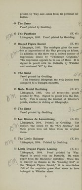 <em>"Checklist."</em>, 1921. Printed material. Brooklyn Museum, NYARC Documenting the Gilded Age phase 2. (Photo: New York Art Resources Consortium, NE300_W57_K44L_1921_0011.jpg