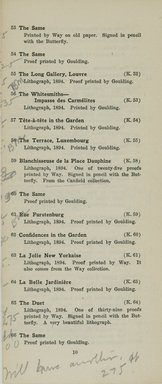 <em>"Checklist."</em>, 1921. Printed material. Brooklyn Museum, NYARC Documenting the Gilded Age phase 2. (Photo: New York Art Resources Consortium, NE300_W57_K44L_1921_0012.jpg