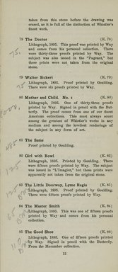 <em>"Checklist."</em>, 1921. Printed material. Brooklyn Museum, NYARC Documenting the Gilded Age phase 2. (Photo: New York Art Resources Consortium, NE300_W57_K44L_1921_0014.jpg