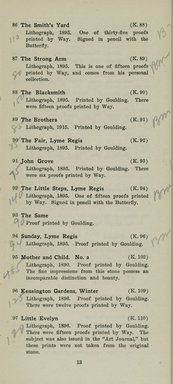 <em>"Checklist."</em>, 1921. Printed material. Brooklyn Museum, NYARC Documenting the Gilded Age phase 2. (Photo: New York Art Resources Consortium, NE300_W57_K44L_1921_0015.jpg