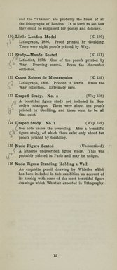 <em>"Checklist."</em>, 1921. Printed material. Brooklyn Museum, NYARC Documenting the Gilded Age phase 2. (Photo: New York Art Resources Consortium, NE300_W57_K44L_1921_0017.jpg