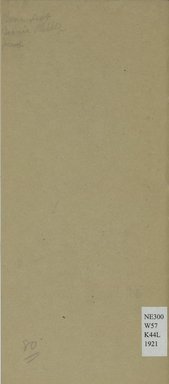 <em>"Back cover."</em>, 1921. Printed material. Brooklyn Museum, NYARC Documenting the Gilded Age phase 2. (Photo: New York Art Resources Consortium, NE300_W57_K44L_1921_0024.jpg