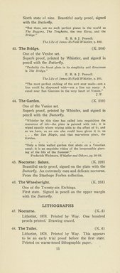 <em>"Checklist."</em>, 1922. Printed material. Brooklyn Museum, NYARC Documenting the Gilded Age phase 2. (Photo: New York Art Resources Consortium, NE300_W57_K44L_1922_0013.jpg