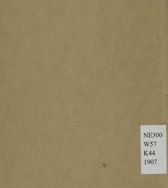 <em>"Back cover."</em>, 1907. Printed material. Brooklyn Museum, NYARC Documenting the Gilded Age phase 2. (Photo: New York Art Resources Consortium, NE300_W57_K44_1907_0024.jpg