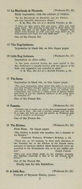 <em>"Checklist."</em>, 1910. Printed material. Brooklyn Museum, NYARC Documenting the Gilded Age phase 2. (Photo: New York Art Resources Consortium, NE300_W57_K44_1910_0009.jpg