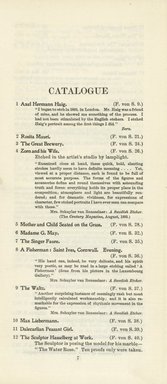 <em>"Checklist."</em>, 1907. Printed material. Brooklyn Museum, NYARC Documenting the Gilded Age phase 2. (Photo: New York Art Resources Consortium, NE300_Z7_K44_1907_0009.jpg