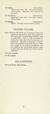<em>"Checklist."</em>, 1907. Printed material. Brooklyn Museum, NYARC Documenting the Gilded Age phase 2. (Photo: New York Art Resources Consortium, NE300_Z7_K44_1907_0017.jpg