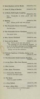 <em>"Checklist."</em>, 1911. Printed material. Brooklyn Museum, NYARC Documenting the Gilded Age phase 2. (Photo: New York Art Resources Consortium, NE300_Z7_K44_1911_0009.jpg