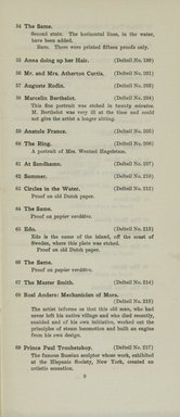 <em>"Checklist."</em>, 1911. Printed material. Brooklyn Museum, NYARC Documenting the Gilded Age phase 2. (Photo: New York Art Resources Consortium, NE300_Z7_K44_1911_0011.jpg