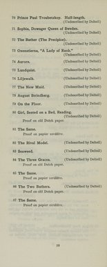 <em>"Checklist."</em>, 1911. Printed material. Brooklyn Museum, NYARC Documenting the Gilded Age phase 2. (Photo: New York Art Resources Consortium, NE300_Z7_K44_1911_0012.jpg