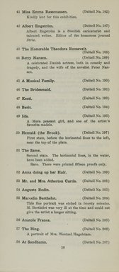 <em>"Checklist."</em>, 1912. Printed material. Brooklyn Museum, NYARC Documenting the Gilded Age phase 2. (Photo: New York Art Resources Consortium, NE300_Z7_K44_1912_0012.jpg