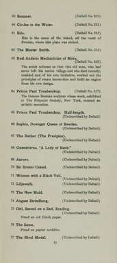 <em>"Checklist."</em>, 1912. Printed material. Brooklyn Museum, NYARC Documenting the Gilded Age phase 2. (Photo: New York Art Resources Consortium, NE300_Z7_K44_1912_0013.jpg