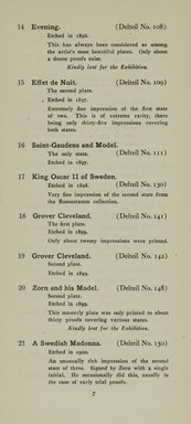 <em>"Checklist."</em>, 1920. Printed material. Brooklyn Museum, NYARC Documenting the Gilded Age phase 2. (Photo: New York Art Resources Consortium, NE300_Z7_K44m_0009.jpg