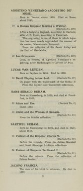 <em>"Checklist."</em>, 1912. Printed material. Brooklyn Museum, NYARC Documenting the Gilded Age phase 2. (Photo: New York Art Resources Consortium, NE30_K44e_0010.jpg