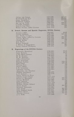 <em>"Index."</em>, 1915. Printed material. Brooklyn Museum, NYARC Documenting the Gilded Age phase 2. (Photo: New York Art Resources Consortium, NE65_R11_0102.jpg