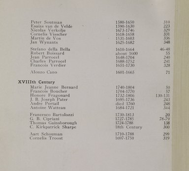 <em>"Index."</em>, 1915. Printed material. Brooklyn Museum, NYARC Documenting the Gilded Age phase 2. (Photo: New York Art Resources Consortium, NE65_R11_0104.jpg