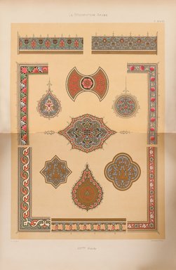 <em>"Fragments d’ornementation d’un Qorân."</em>, 1885. Printed material. Brooklyn Museum. (Photo: Brooklyn Museum, NK1270_P93_Arabe_pl024-025_PS4.jpg