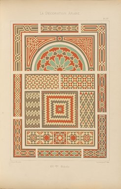 <em>"Assemblage de mosaïques."</em>, 1885. Printed material. Brooklyn Museum. (Photo: Brooklyn Museum, NK1270_P93_Arabe_pl082_PS4.jpg