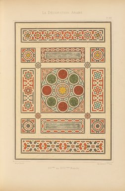 <em>"Pavement de mosaïque."</em>, 1885. Printed material. Brooklyn Museum. (Photo: Brooklyn Museum, NK1270_P93_Arabe_pl083_PS4.jpg