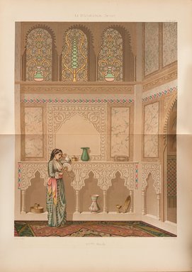 <em>"Maison Sidi Youçouf Adami"</em>, 1885. Printed material. Brooklyn Museum. (Photo: Brooklyn Museum, NK1270_P93_Arabe_pl086-087_PS4.jpg