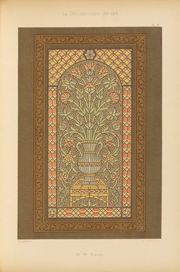 <em>"Gama El-Achrafieh."</em>, 1885. Printed material. Brooklyn Museum. (Photo: Brooklyn Museum, NK1270_P93_Arabe_pl088_PS4.jpg