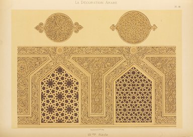 <em>"Tekieh Cheikh Haçen Sadaka."</em>, 1885. Printed material. Brooklyn Museum. (Photo: Brooklyn Museum, NK1270_P93_Arabe_pl096_PS4.jpg