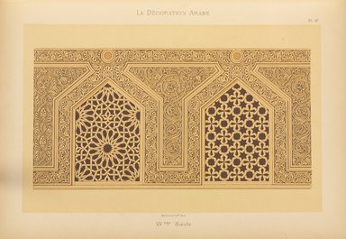 <em>"Tekieh Cheikh Haçen Sadaka."</em>, 1885. Printed material. Brooklyn Museum. (Photo: Brooklyn Museum, NK1270_P93_Arabe_pl097_PS4.jpg