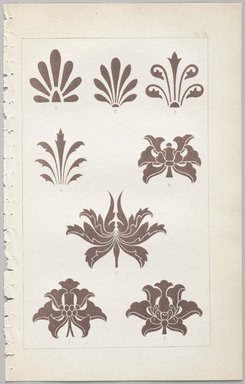 <em>"Botanical designs."</em>, 1862. Printed material. Brooklyn Museum. (Photo: Brooklyn Museum, NK1560_D81a_Decorative_Design_pl09_PS9.jpg