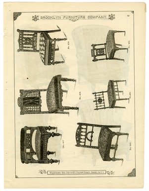 <em>"Brooklyn Furniture Co. catalog"</em>. Printed material. Brooklyn Museum. (NK2265_B79i_Brooklyn_Furniture_Catalog_p043.jpg
