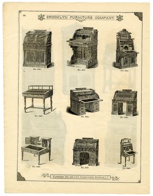 <em>"Brooklyn Furniture Co. catalog"</em>. Printed material. Brooklyn Museum. (NK2265_B79i_Brooklyn_Furniture_Catalog_p056.jpg