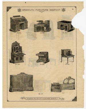 <em>"Brooklyn Furniture Co. catalog"</em>. Printed material. Brooklyn Museum. (NK2265_B79i_Brooklyn_Furniture_Catalog_p057.jpg