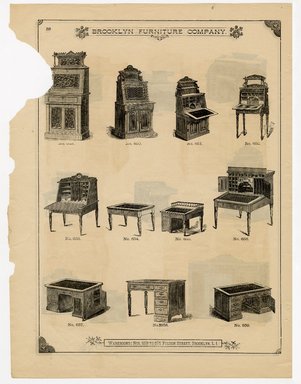 <em>"Brooklyn Furniture Co. catalog"</em>. Printed material. Brooklyn Museum. (NK2265_B79i_Brooklyn_Furniture_Catalog_p058.jpg