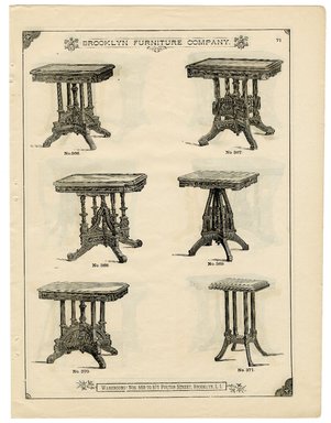 <em>"Brooklyn Furniture Co. catalog"</em>. Printed material. Brooklyn Museum. (NK2265_B79i_Brooklyn_Furniture_Catalog_p071.jpg