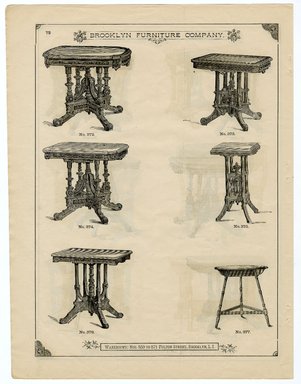 <em>"Brooklyn Furniture Co. catalog"</em>. Printed material. Brooklyn Museum. (NK2265_B79i_Brooklyn_Furniture_Catalog_p072.jpg