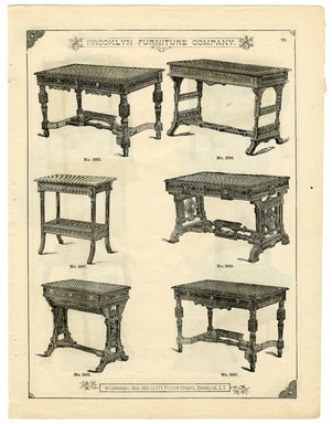 <em>"Brooklyn Furniture Co. catalog"</em>. Printed material. Brooklyn Museum. (NK2265_B79i_Brooklyn_Furniture_Catalog_p075.jpg