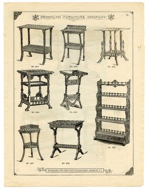 <em>"Brooklyn Furniture Co. catalog"</em>. Printed material. Brooklyn Museum. (NK2265_B79i_Brooklyn_Furniture_Catalog_p077.jpg