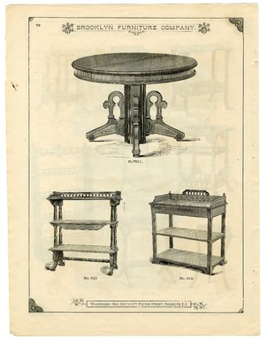 <em>"Brooklyn Furniture Co. catalog"</em>. Printed material. Brooklyn Museum. (NK2265_B79i_Brooklyn_Furniture_Catalog_p078.jpg