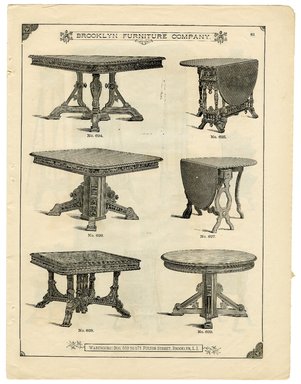 <em>"Brooklyn Furniture Co. catalog"</em>. Printed material. Brooklyn Museum. (NK2265_B79i_Brooklyn_Furniture_Catalog_p081.jpg