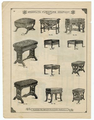 <em>"Brooklyn Furniture Co. catalog"</em>. Printed material. Brooklyn Museum. (NK2265_B79i_Brooklyn_Furniture_Catalog_p088.jpg