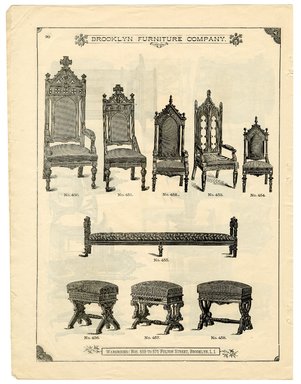 <em>"Brooklyn Furniture Co. catalog"</em>. Printed material. Brooklyn Museum. (NK2265_B79i_Brooklyn_Furniture_Catalog_p090.jpg