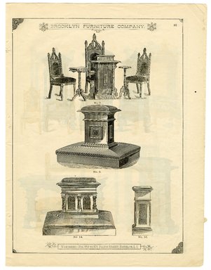 <em>"Brooklyn Furniture Co. catalog"</em>. Printed material. Brooklyn Museum. (NK2265_B79i_Brooklyn_Furniture_Catalog_p091.jpg