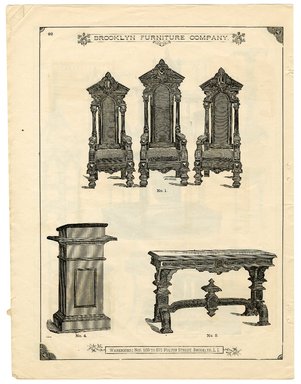 <em>"Brooklyn Furniture Co. catalog"</em>. Printed material. Brooklyn Museum. (NK2265_B79i_Brooklyn_Furniture_Catalog_p092.jpg