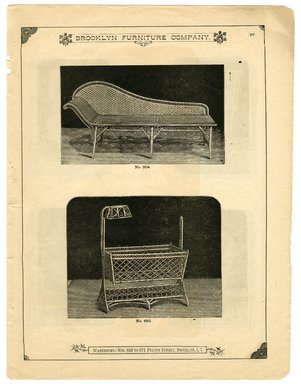 <em>"Brooklyn Furniture Co. catalog"</em>. Printed material. Brooklyn Museum. (NK2265_B79i_Brooklyn_Furniture_Catalog_p097.jpg