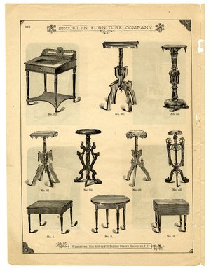 <em>"Brooklyn Furniture Co. catalog"</em>. Printed material. Brooklyn Museum. (NK2265_B79i_Brooklyn_Furniture_Catalog_p104.jpg