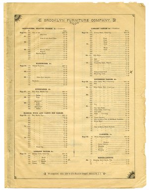 <em>"Brooklyn Furniture Co. catalog"</em>. Printed material. Brooklyn Museum. (NK2265_B79i_Brooklyn_Furniture_Catalog_piii.jpg