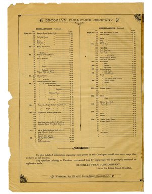 <em>"Brooklyn Furniture Co. catalog"</em>. Printed material. Brooklyn Museum. (NK2265_B79i_Brooklyn_Furniture_Catalog_piv.jpg