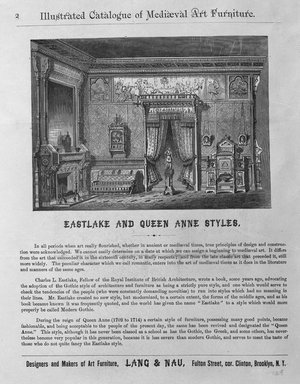 <em>"EastLake and Queen Anne Styles"</em>, 1880. b/w negative, 4x5in. Brooklyn Museum. (NK2265_L26_Lang_p2_bw.jpg