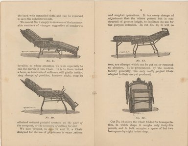 <em>"The Marks improved adjustable folding chair"</em>. Printed material. Brooklyn Museum. (NK2715_M34_Marks_05.jpg